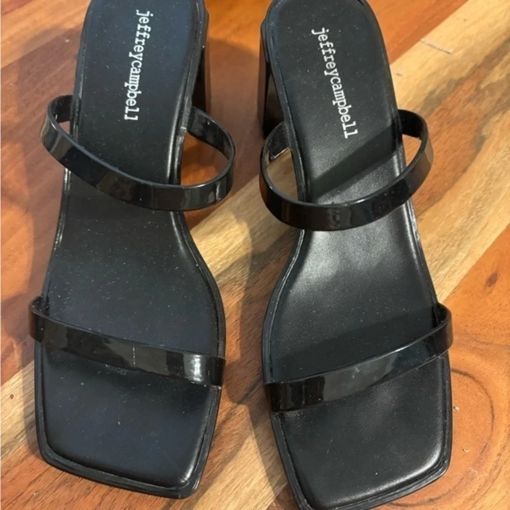Jeffrey Campbell Black Strappy Sandals